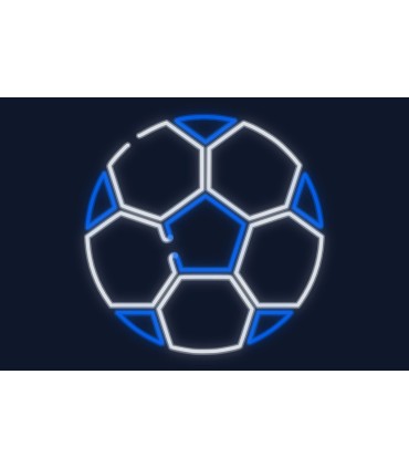 Cartel neón Balón de fútbol