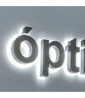 Letras corpóreas retroiluminadas aluminio