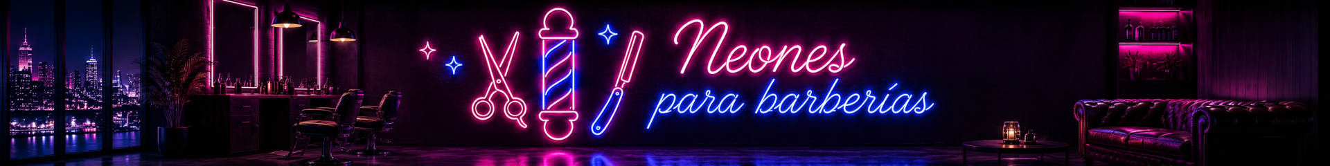 Neones para barberías