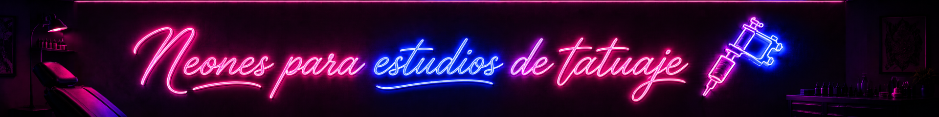 Neones para estudios de tatuaje