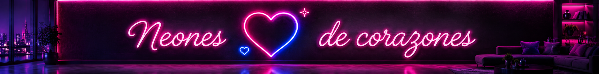 Neones de corazones