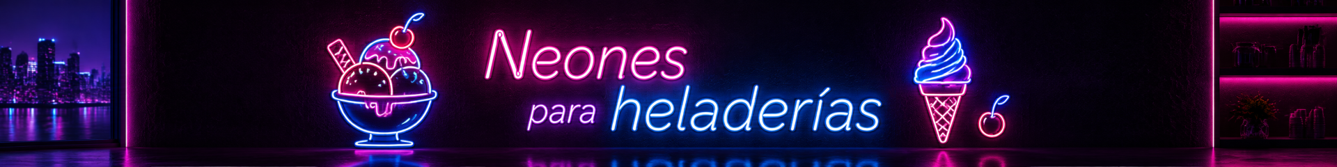 Neones para heladerías