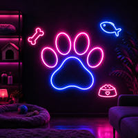 Neones para tiendas de animales