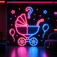Neones para baby shower