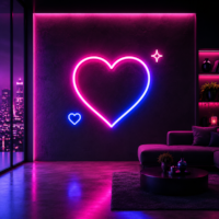 Neones de corazones