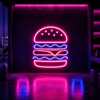 Neones para hamburgueserías