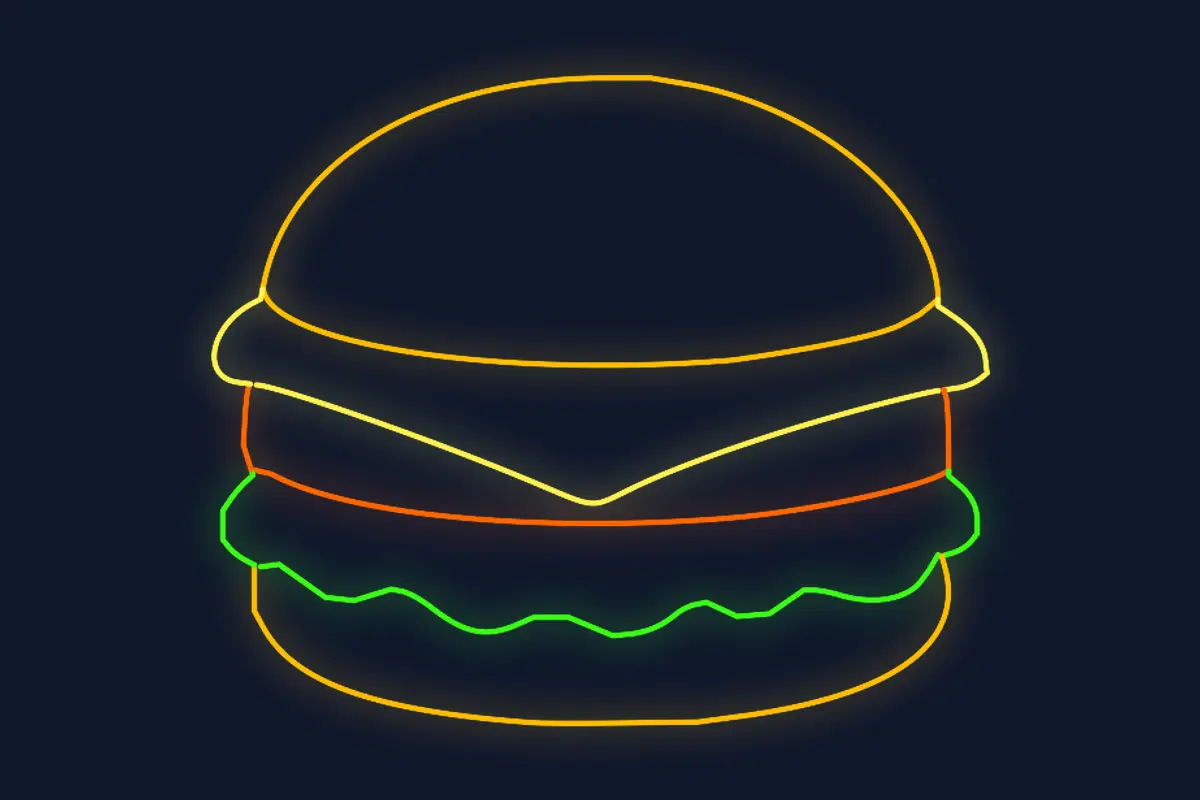 Hamburguesa simple con queso y lechuga