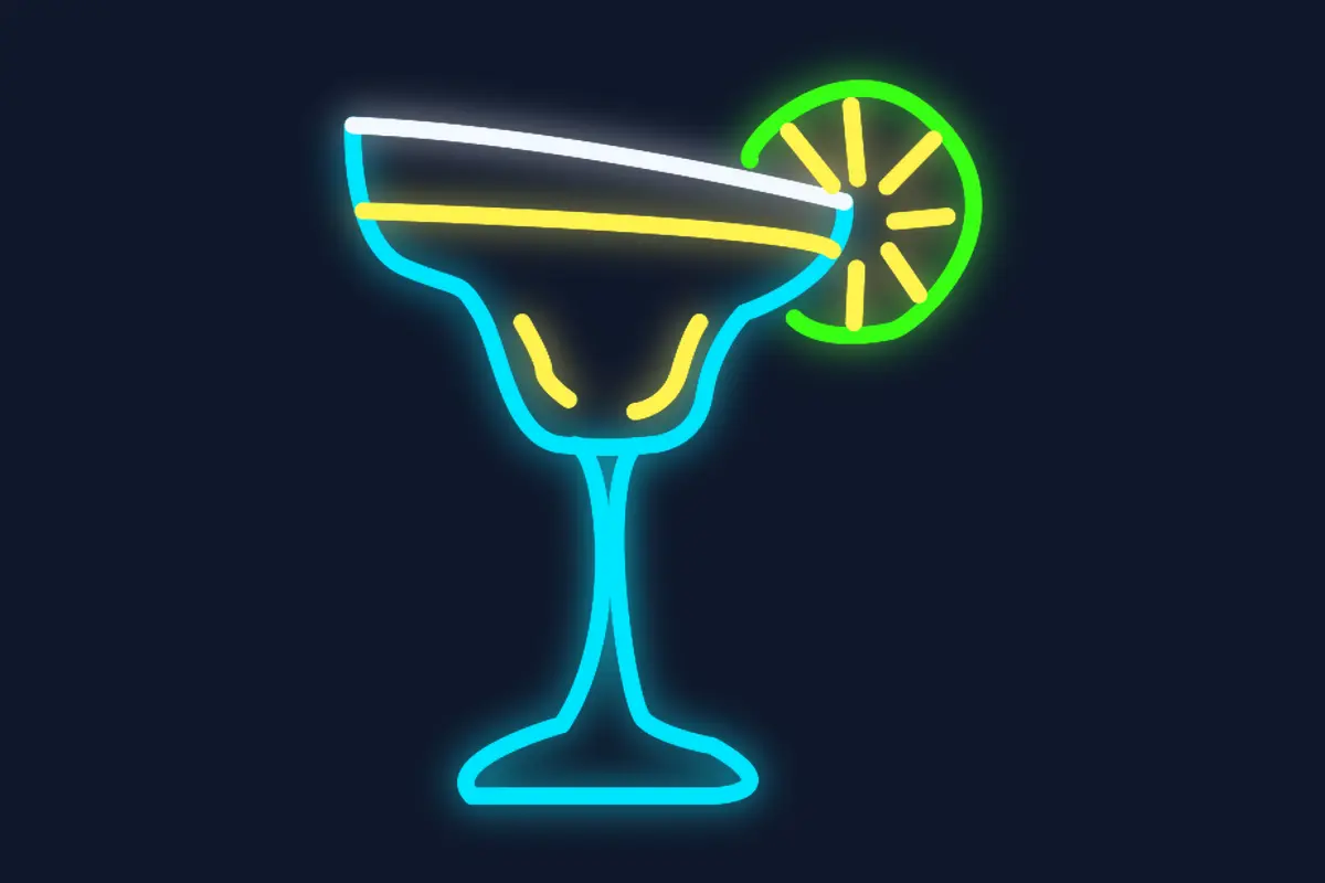 Margarita cóctel estilo mexicano
