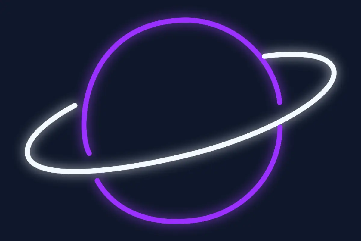 Planeta saturno con sus anillos
