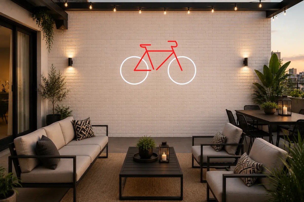 Silueta de bicicleta de series