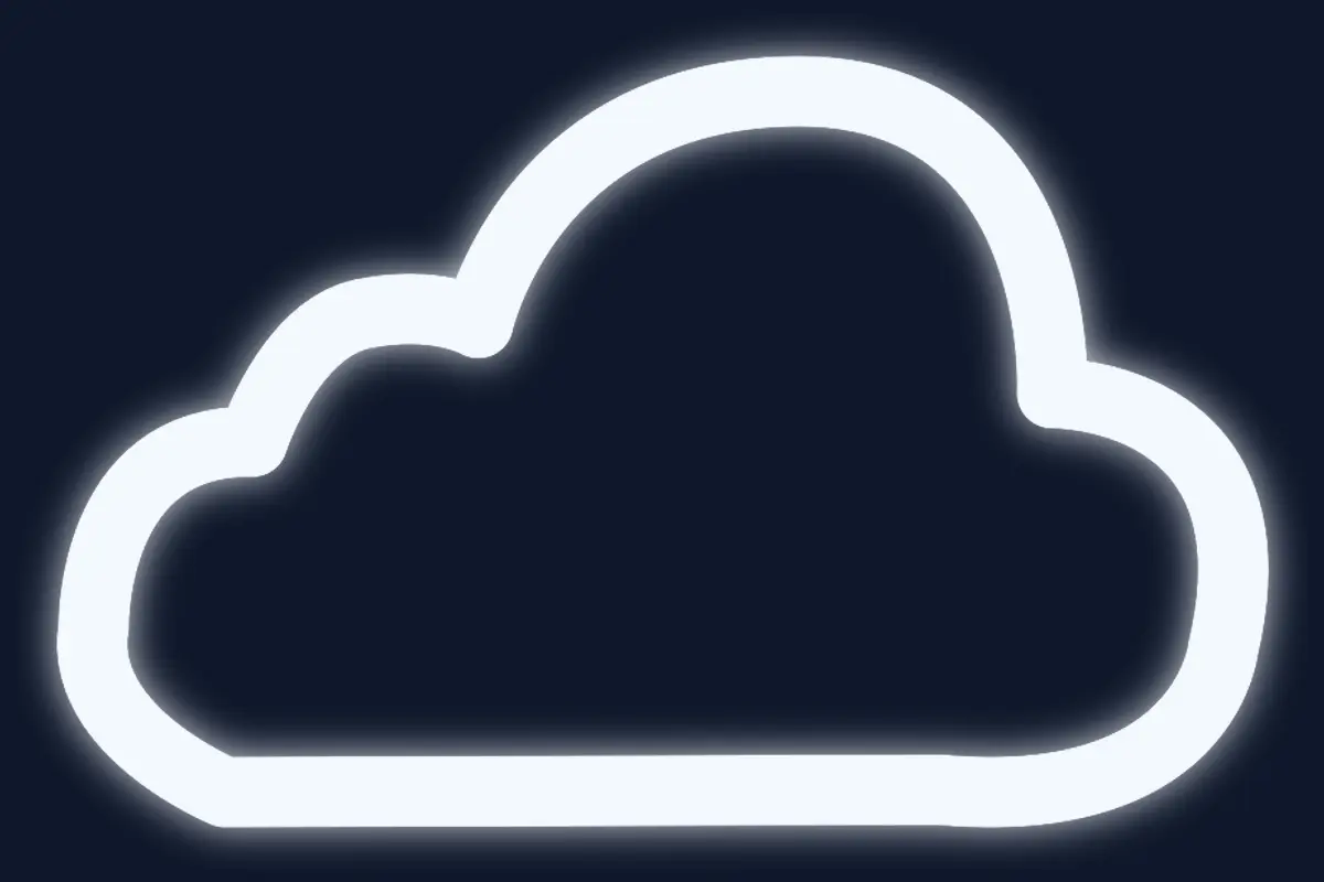 Silueta de nube decorativa para eventos