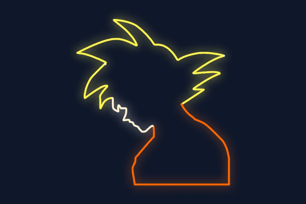 Silueta Goku Dragon Ball