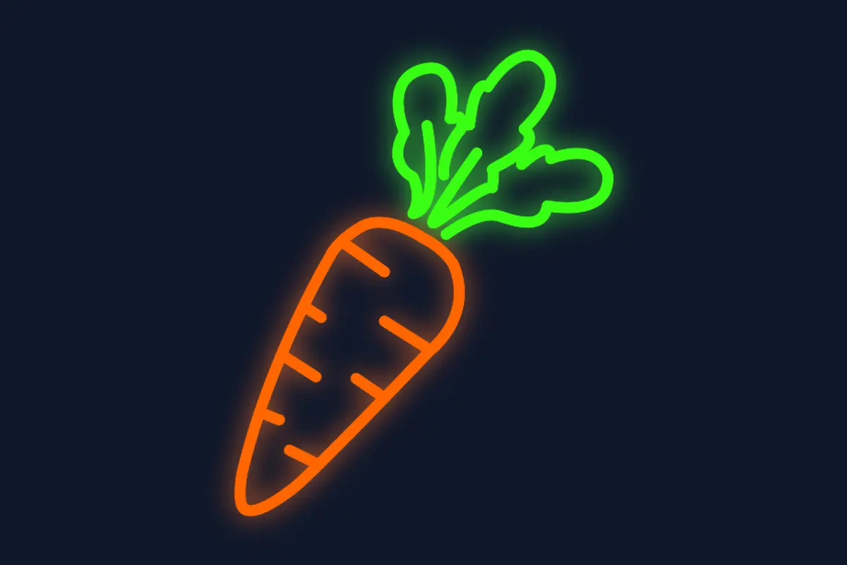 Zanahoria vegetariana orgánica